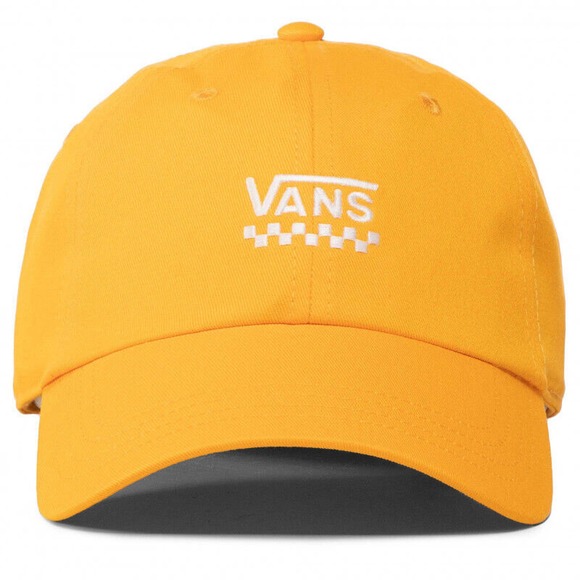 Vans Off The Wall Unisex Court Side Strapback Hat Cap - Cadmium Yellow - Picture 2 of 4